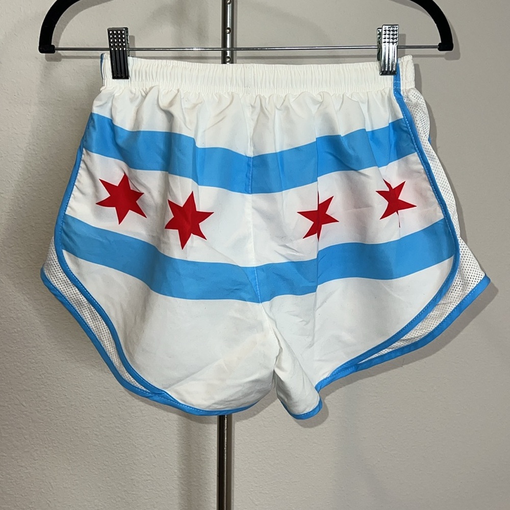 Chi Chi Sport Mag Miler Chicago Flag Running Shorts - Picture 2 of 4